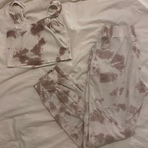 Tank and sweatpants matching set